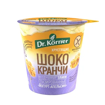 «Шококранчи» злаковые «Апельсиновые с йогуртом» глазированные