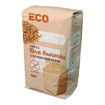 Гарнец. Лента ECO. Смесь для выпечки с чечевичной мукой без глютена