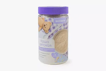 Каша из голозерного овса сухая безмолочная без глютена для детского питания
