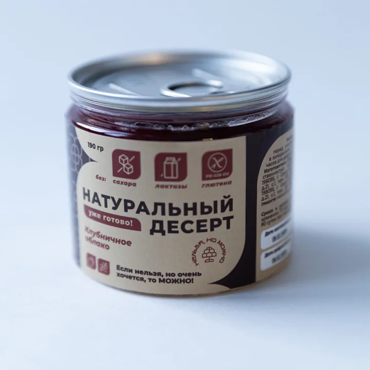 Десерт клубничное облако