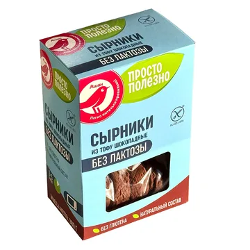 Ашан. Сырники из тофу растительные с шоколадом
