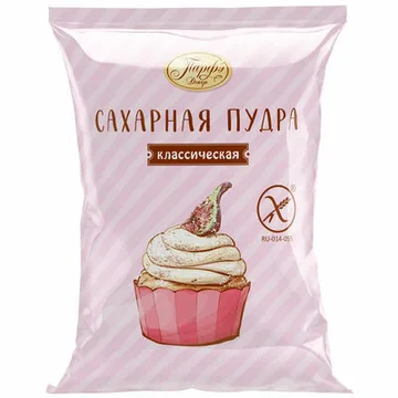 Сахар белый: сахарная пудра фасованная