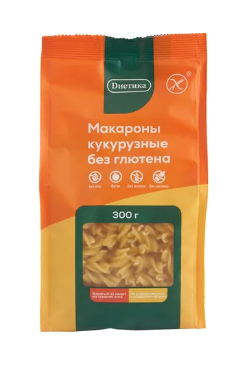 Макаронные изделия фигурные из кукурузной муки. Спираль