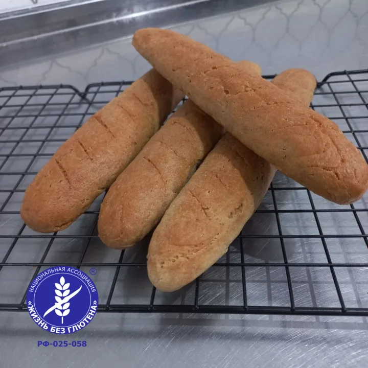 Мини багет из зеленой гречки