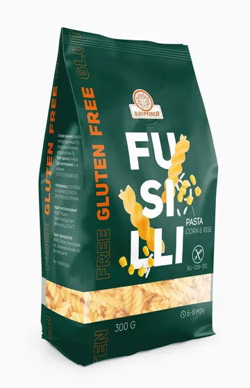Макаронные изделия из кукурузы и риса «Fusilli»