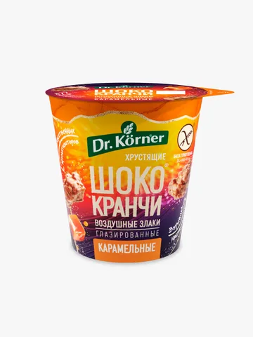 Продукт хрустящий зерновой «Шококранчи» злаковые «Карамельные» глазированные.