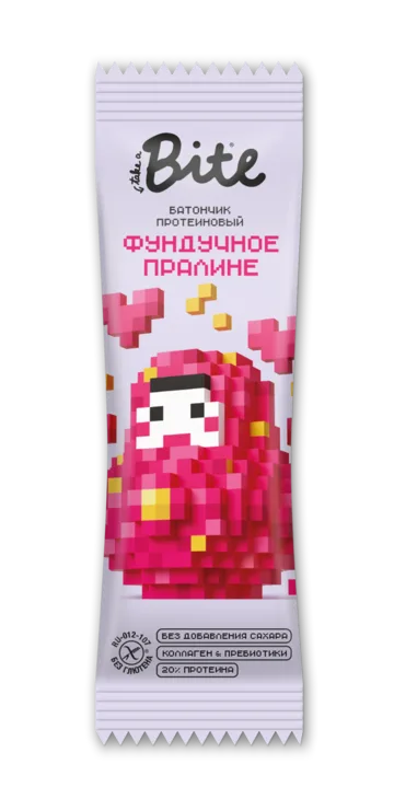 Батончик протеиновый глазированный со вкусом «Фундучное пралине»