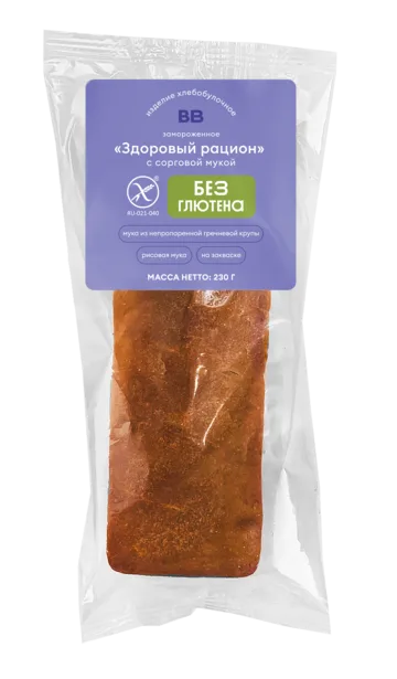 Изделие х/б "Здоровый рацион" с сорговой мукой, без глютена