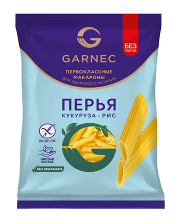 Макаронные изделия без глютена: перья рис и кукуруза