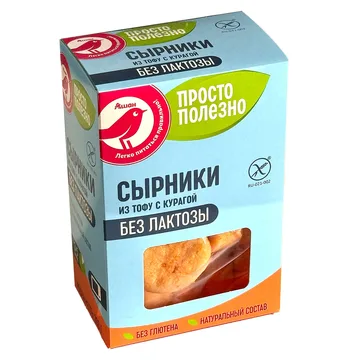 Ашан. Сырники из тофу растительные с курагой