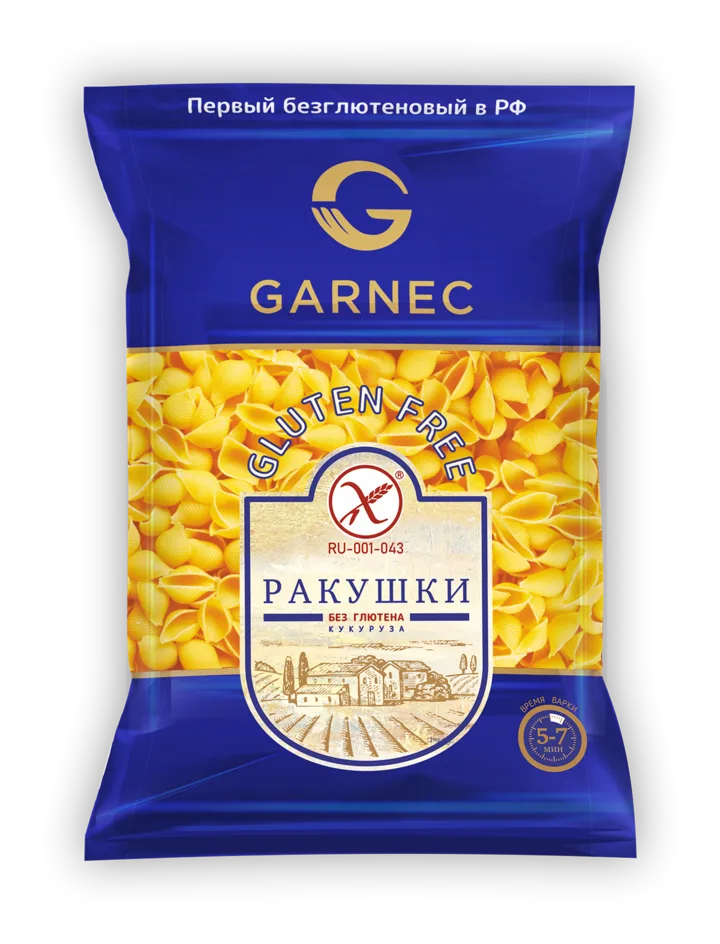 Макаронные изделия без глютена: ракушки