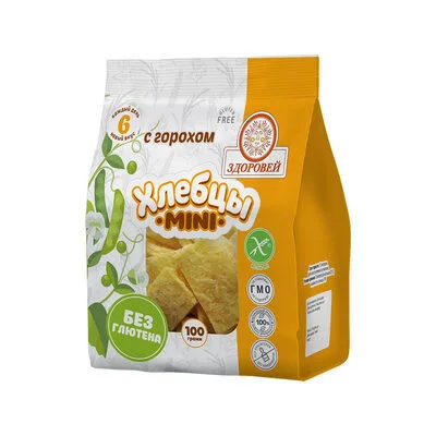 Хлебцы хрустящие с горохом