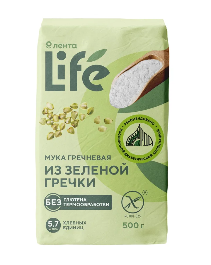 Мука из зеленой гречки