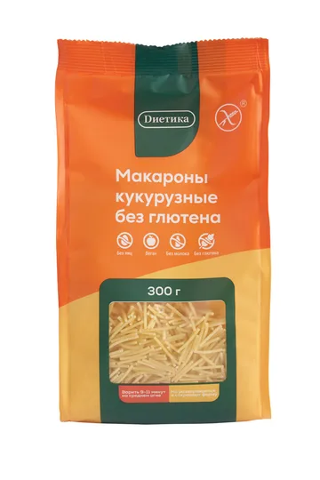 Макаронные изделия фигурные из кукурузной муки. Вермишель