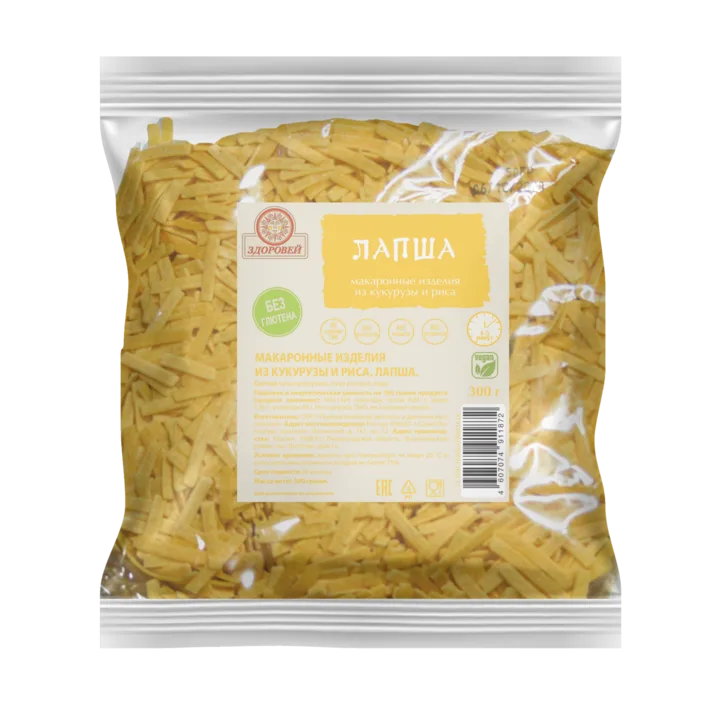 Макаронные изделия из кукурузы и риса « Лапша»