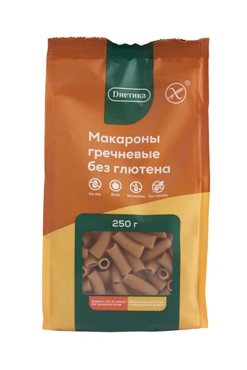 Макаронные изделия фигурные из гречневой муки «Трубочка»