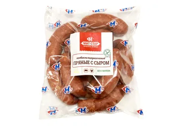 Колбаски п/к «Пряные с сыром»